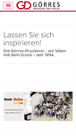 Mobile Screenshot of goerres-druckerei.de